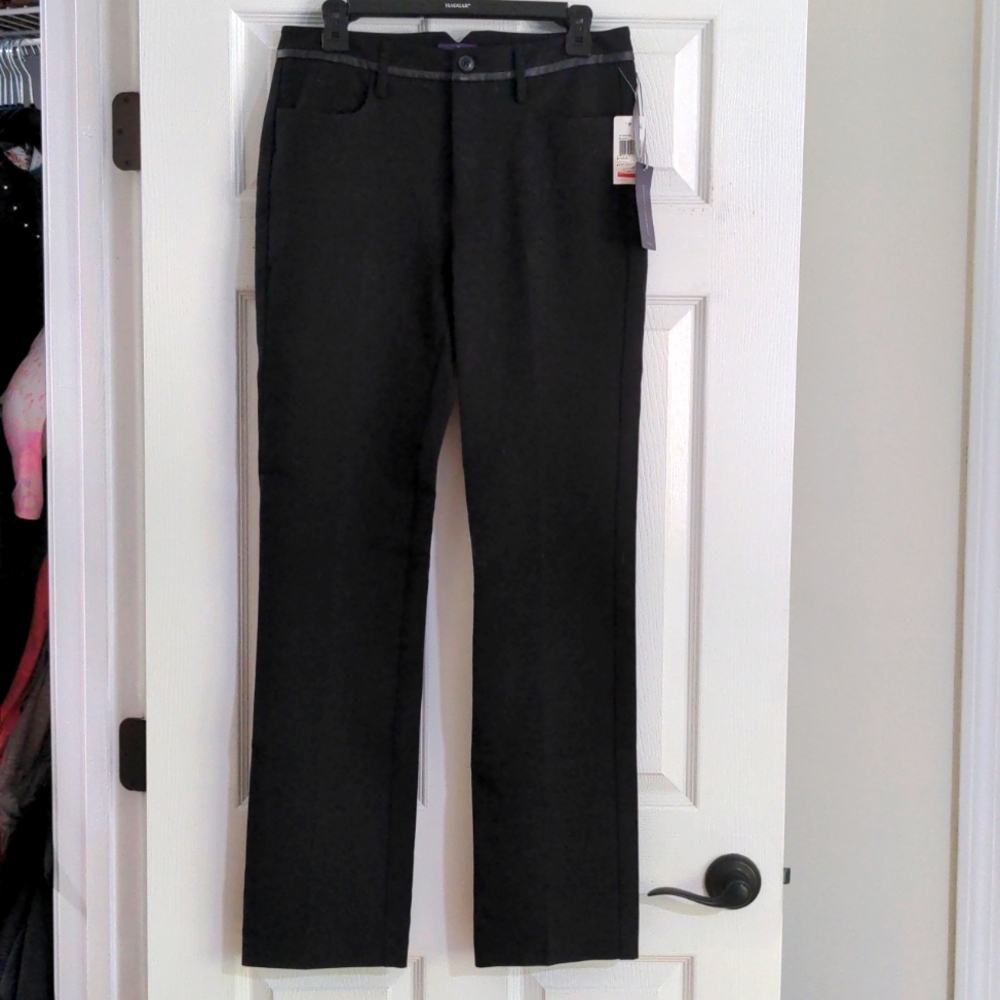 NWT NYDJ Black Dress Pants, Size 6